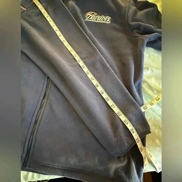 NWOT NFL New England Patriots Full Zip Fleece Sweater Men Size XL Blue. - Picture 12 of 12